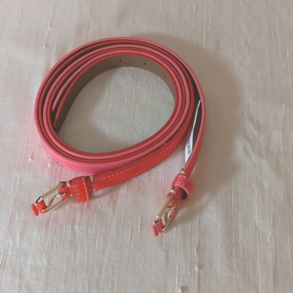 🌺Talbots Leather Belts in Pink & Orange - Picture 1 of 14